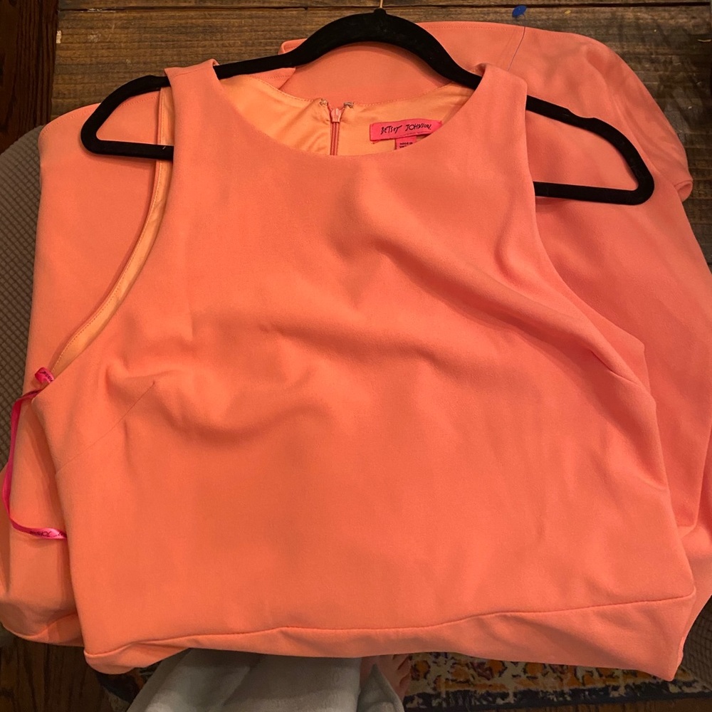 Betsey Johnson Coral Dress, size 14.